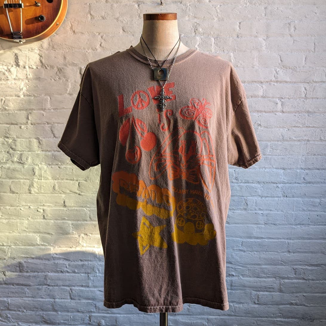 Urban Outfitters Groovy Graphic Tee Retro 70s Oversize Grunge Psychedelic Tshirt